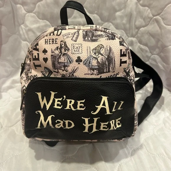 We’re All Mad Here Backpack EXCLUSIVE RESTOCK: Loungefly Alice In Wonderland We main image 3